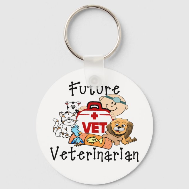 Future Veterinarian Keychain (Front)