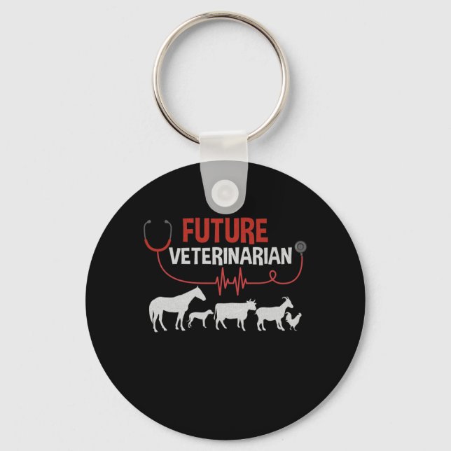 Future Veterinarian Keychain (Front)