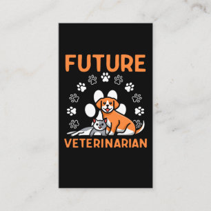 Future Veterinarian Student Vet Tech Pet Lover Business Card