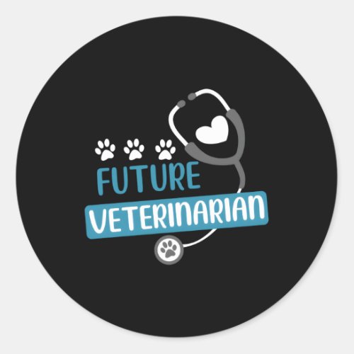 Future Veterinarian Vet Kit Vet Classic Round Sticker