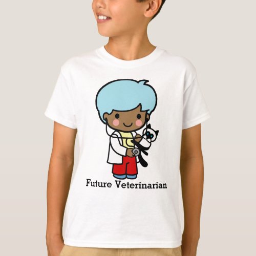 Future Veterinarian with Kitty Cat T_Shirt