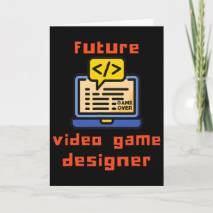 Future Video Game Designer Programmer Coder  Card