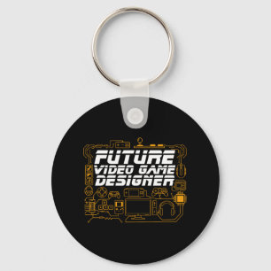 Future Video Game Designer Programmer Coding Gamer Keychain
