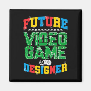 Future Video Game Designer T Shirt Boys Girls Kids Magnet