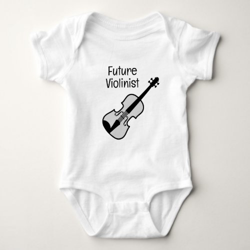 Future violinist adorable baby bodysuit design