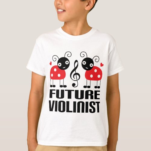 Future Violinist music Kids T_shirt