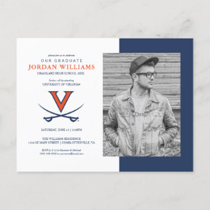 Future Virginia Cavalier Grad Announcement Postcard