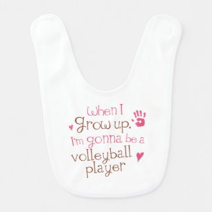 Future volleyball Player Baby Bib