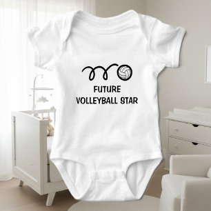 Future volleyball player Cute baby clothing Baby Bodysuit