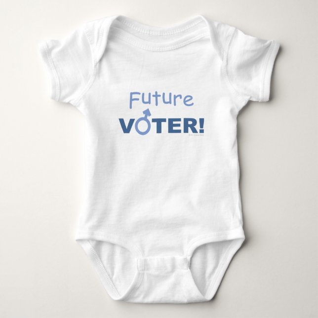 Future Voter! Boy's Romper (Front)