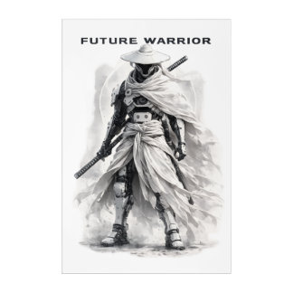 Future Warrior Acrylic Wall Art - Modern Cyberpunk