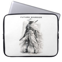 Future Warrior Laptop Sleeve - Cyberpunk Samurai S