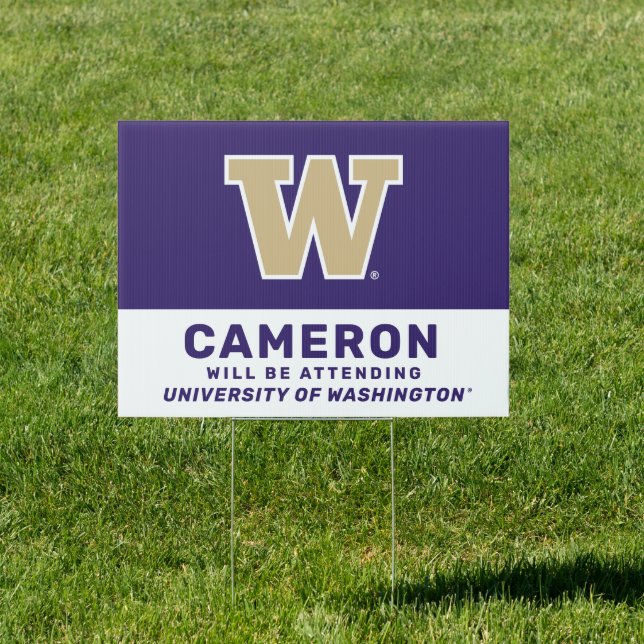 Future Washington Graduate Sign (Insitu)