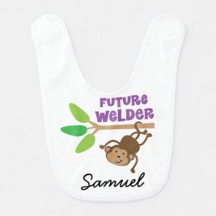 Future Welder Personalized Baby Bib