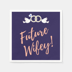 Future Wifey Love Birds Napkins