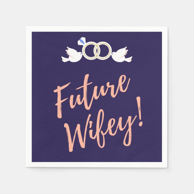 Future Wifey Love Birds    Napkins (Front)