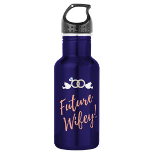 Future Wifey Love Birds   Stainless Steel Water Bottle