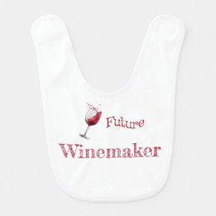 Future Winemaker Funny Wine Lover Baby Bib