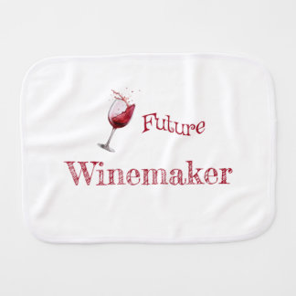 Future Winemaker Funny Wine Lover Baby Burp Cloth