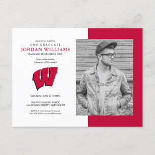 Future Wisconsin Badger Grad Announcement Postcard
