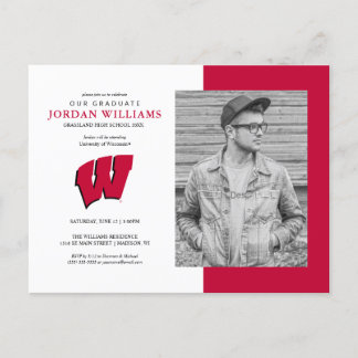 Future Wisconsin Badger Grad Announcement Postcard