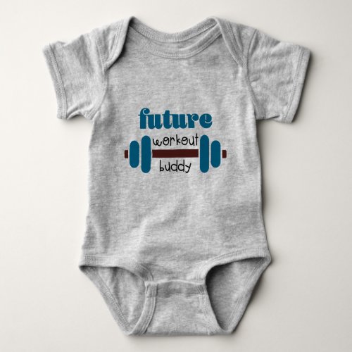 Future workout buddy baby bodysuit