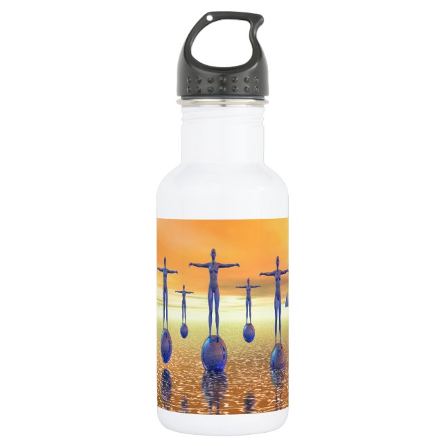 Future World Stainless Steel Water Bottle (Front)