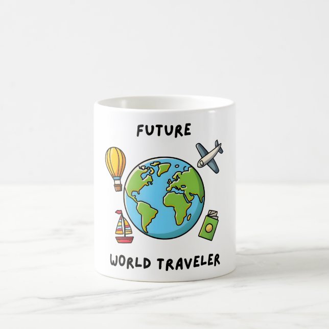Future World Traveler Adventure Keepsake Coffee Mug (Center)