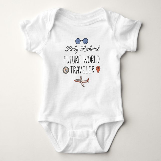 Future World Traveler Baby Bodysuit (Front)
