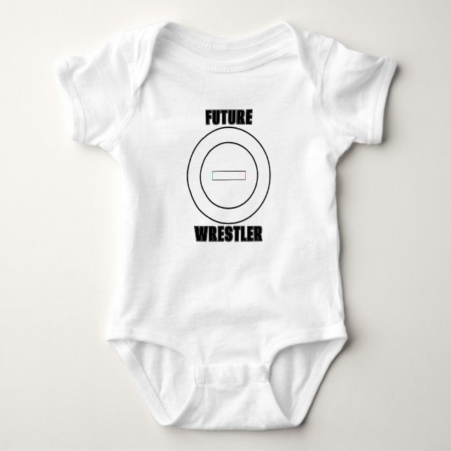 Future Wrestler Baby Jersey Baby Bodysuit (Front)