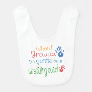 Future Wrestling Coach Baby Bib