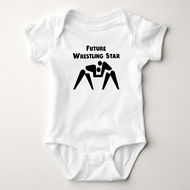 Future Wrestling Star Baby Bodysuit (Front)