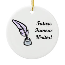 Future Writer Ceramic Ornament