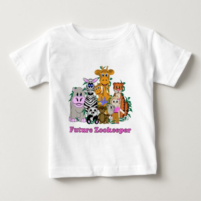 Future Zookeeper Girl Baby T-Shirt (Front)