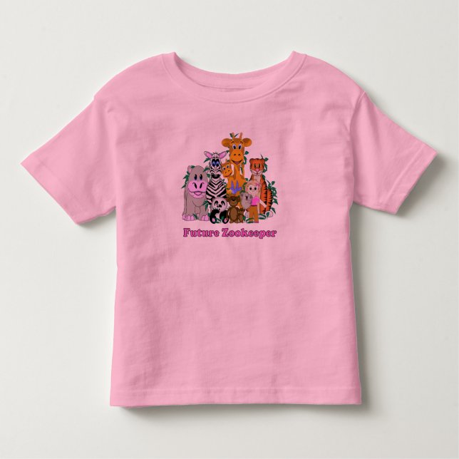 Future Zookeeper Girl Toddler T-shirt (Front)