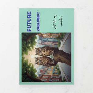 FUTURE ZOOLOGIST GET WELL SOON Tri-Fold CARD