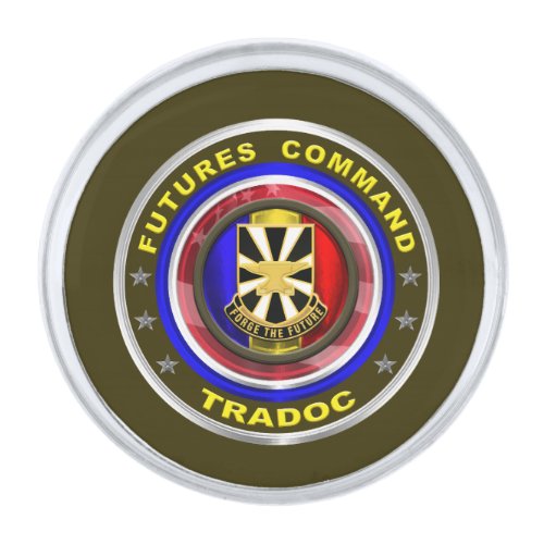 Futures Command TRADOC  Silver Finish Lapel Pin
