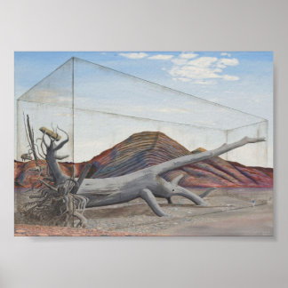 Futurescape redgum tree, environmental message poster