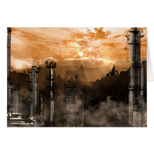 Futurescape Sci-Fi Gothic Landscape Card