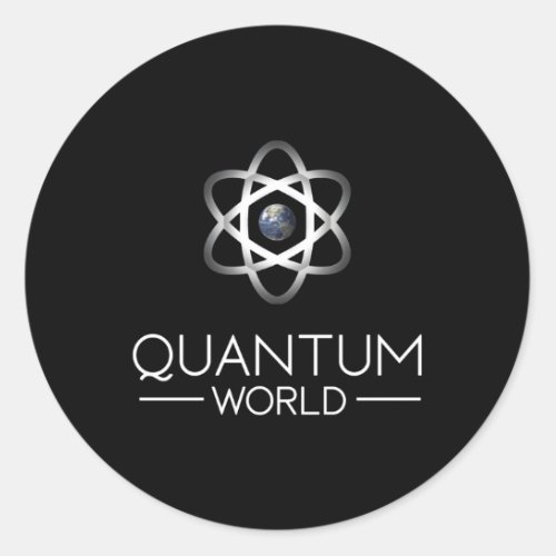 Futurist Quantum World Classic Round Sticker