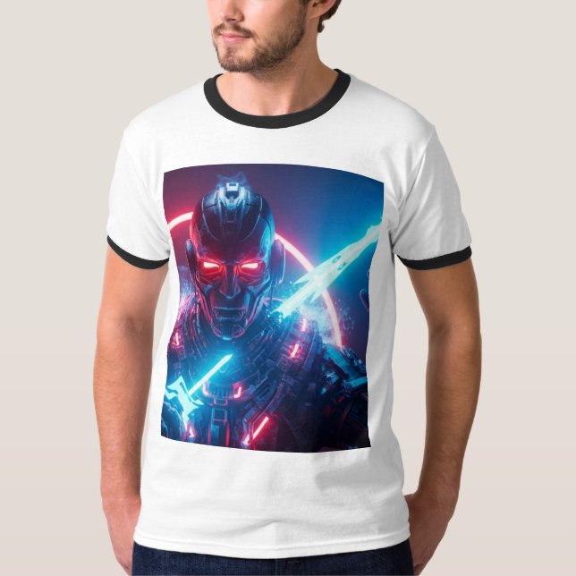Futuristic 3D Cinematic T-Shirt – Bold Legendary S (Front)