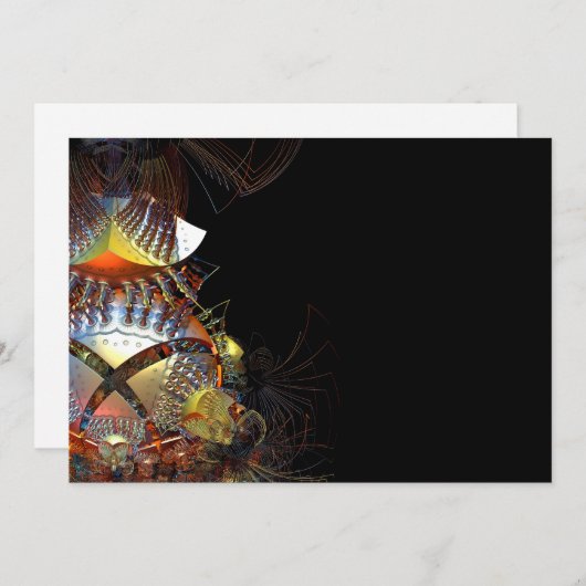 Futuristic 3D fractal (Front/Back)