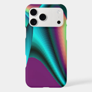 Futuristic Abstract 3D Metallic Rainbow Art iPhone 17 Pro Max Case