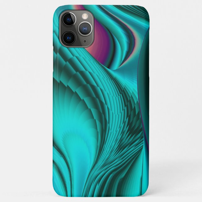 Futuristic Abstract 3D Metallic Rainbow Art Case-Mate iPhone Case (Back)
