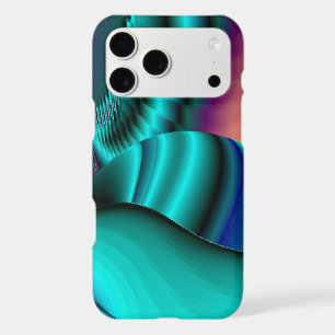 Futuristic Abstract 3D Metallic Rainbow Art iPhone 17 Pro Max Case