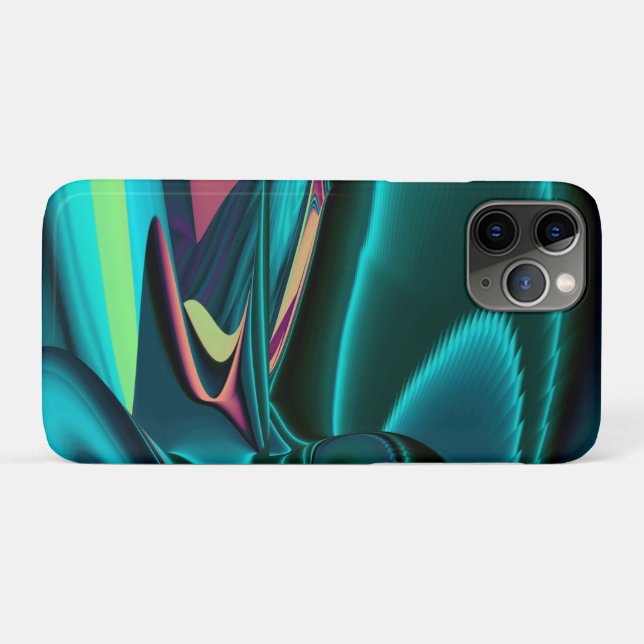 Futuristic Abstract 3D Metallic Rainbow Art Case-Mate iPhone Case (Back (Horizontal))