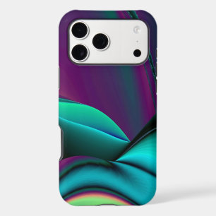 Futuristic Abstract 3D Metallic Rainbow Art iPhone 17 Pro Max Case