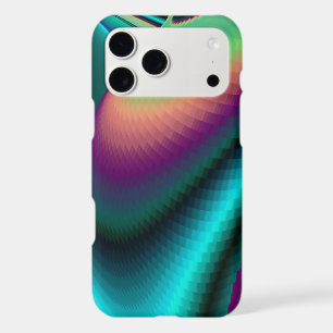 Futuristic Abstract 3D Metallic Rainbow Art iPhone 17 Pro Max Case