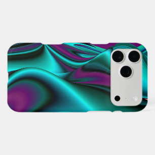 Futuristic Abstract 3D Metallic Rainbow Art iPhone 17 Pro Max Case