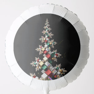 Futuristic Abstract Christmas Mosaic 3D Balloon